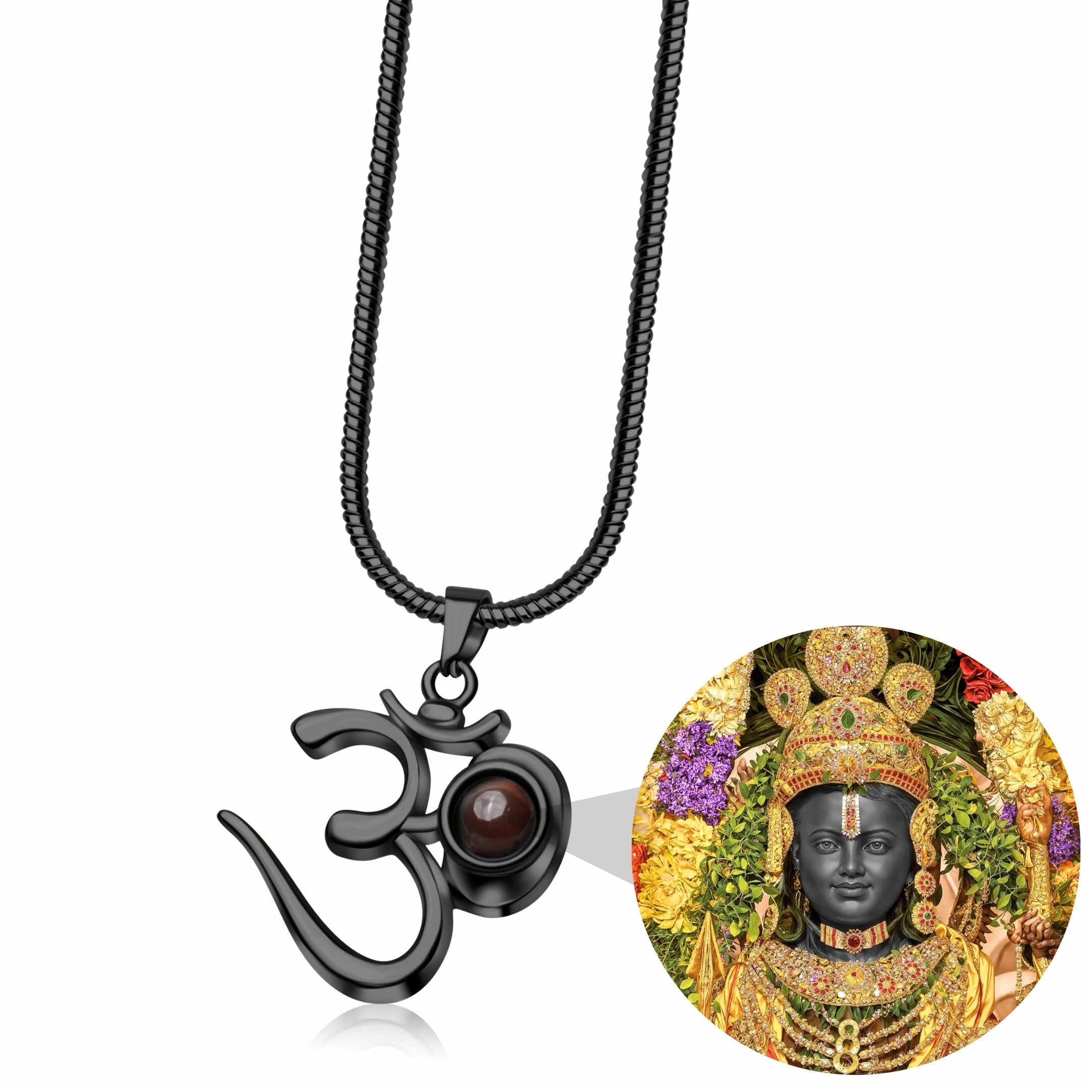 OM Pendant with Shree Ram Photo