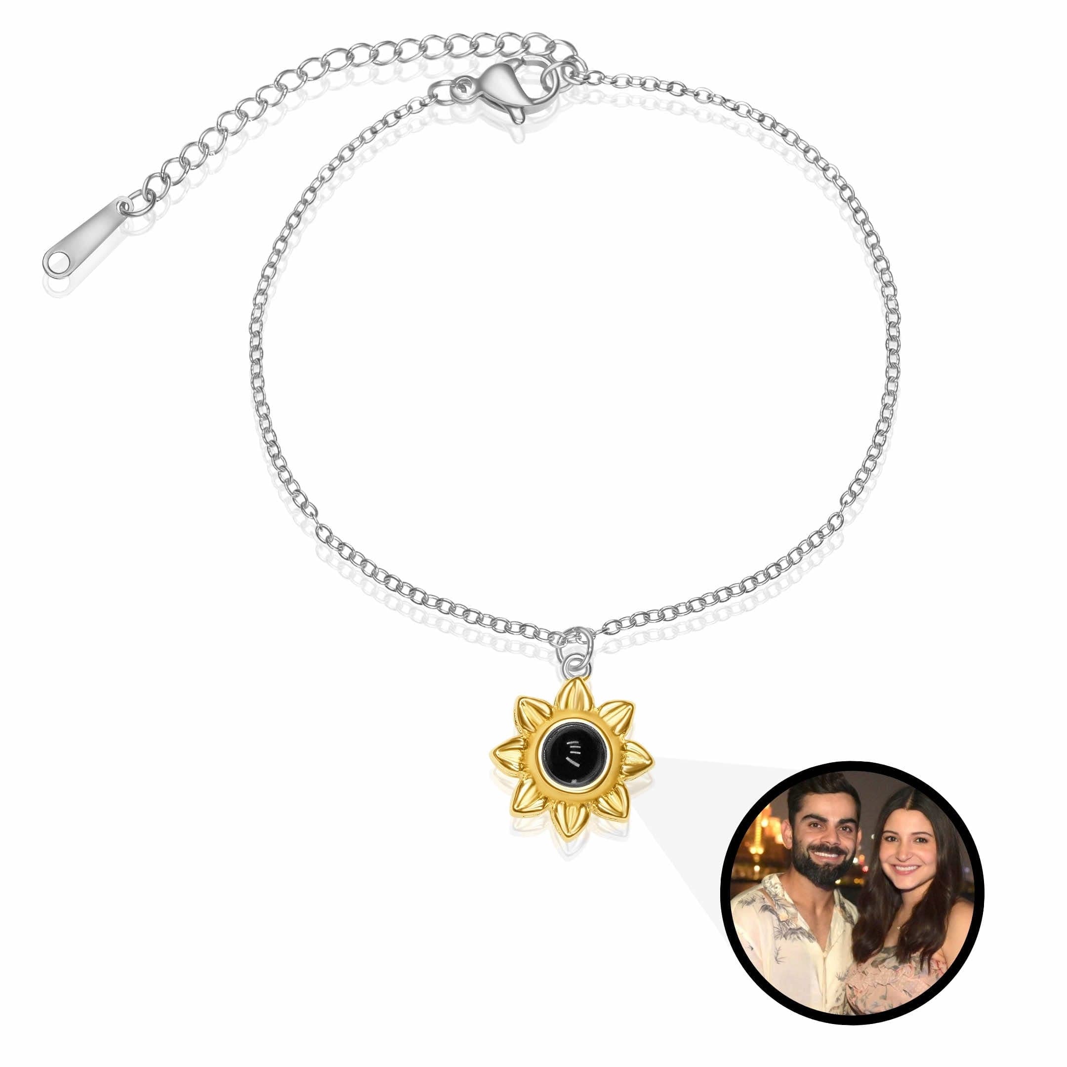 Gold Flower PhotoJewels Bracelet