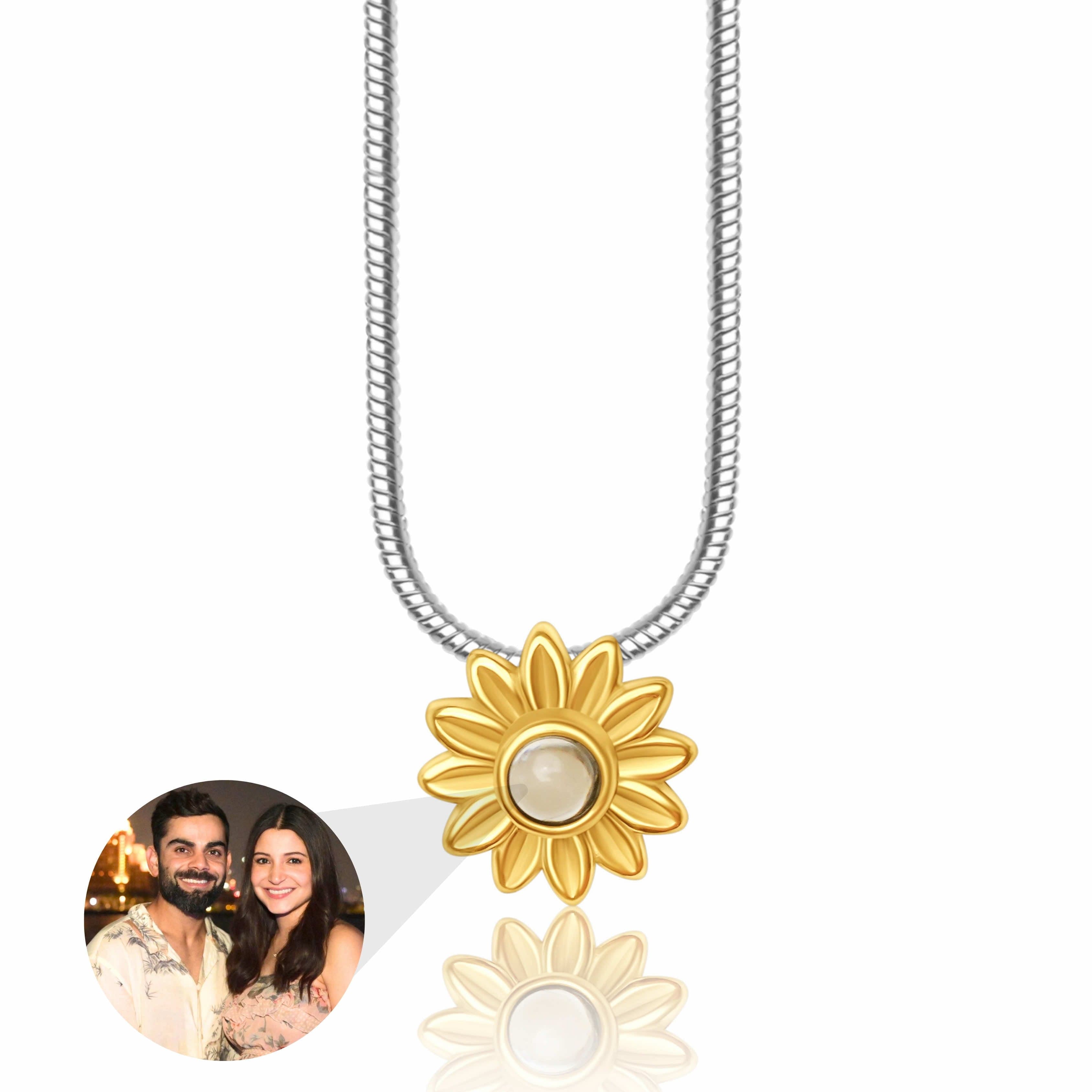 Golden Flower PhotoJewels Necklace