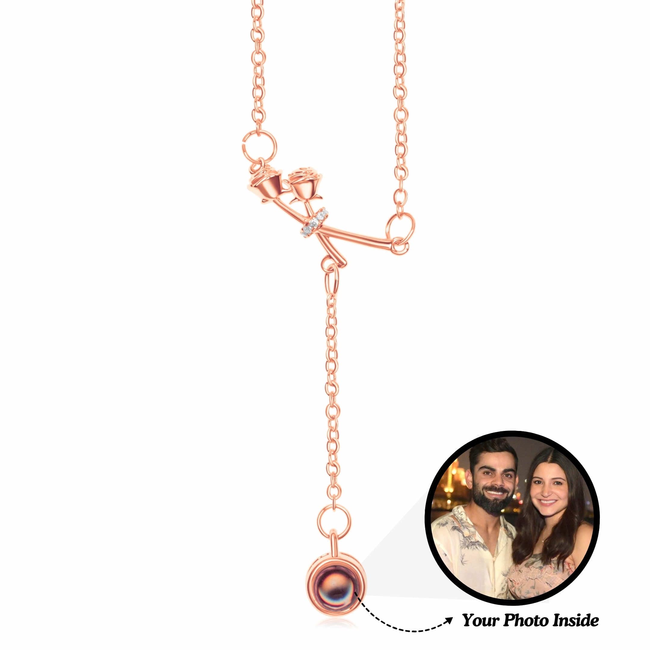Rose Knot PhotoJewels Necklace