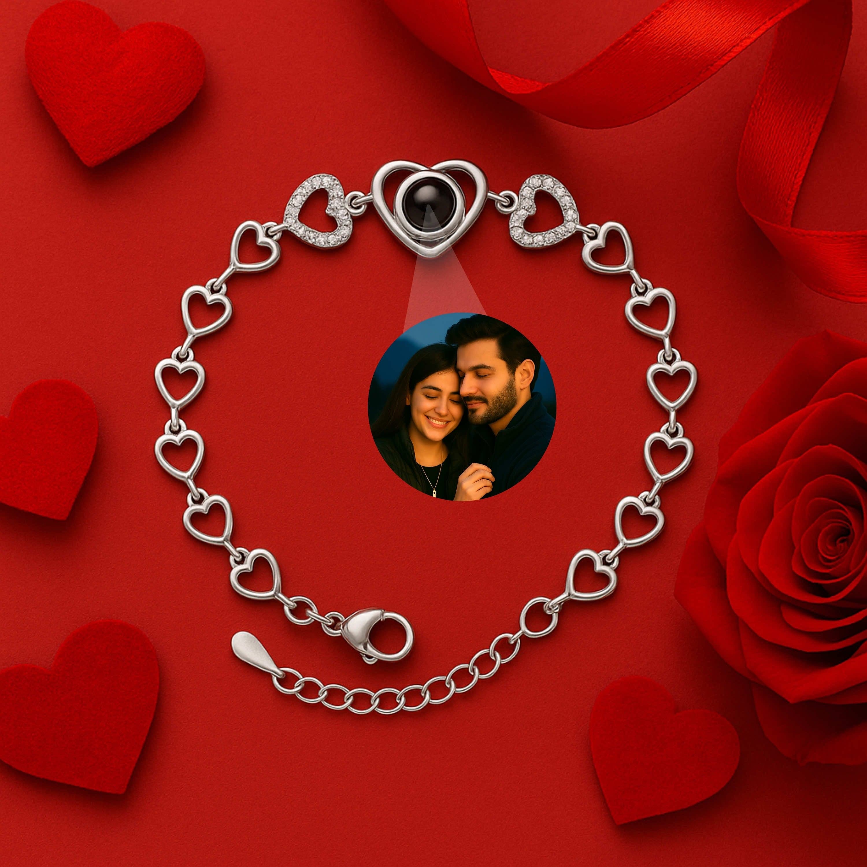 Chain of Hearts PhotoJewels Bracelet