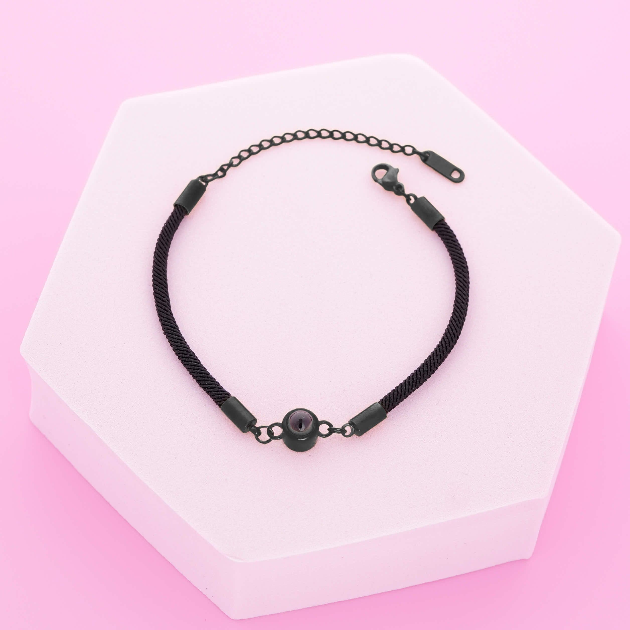 Black Thread PhotoJewels Bracelet