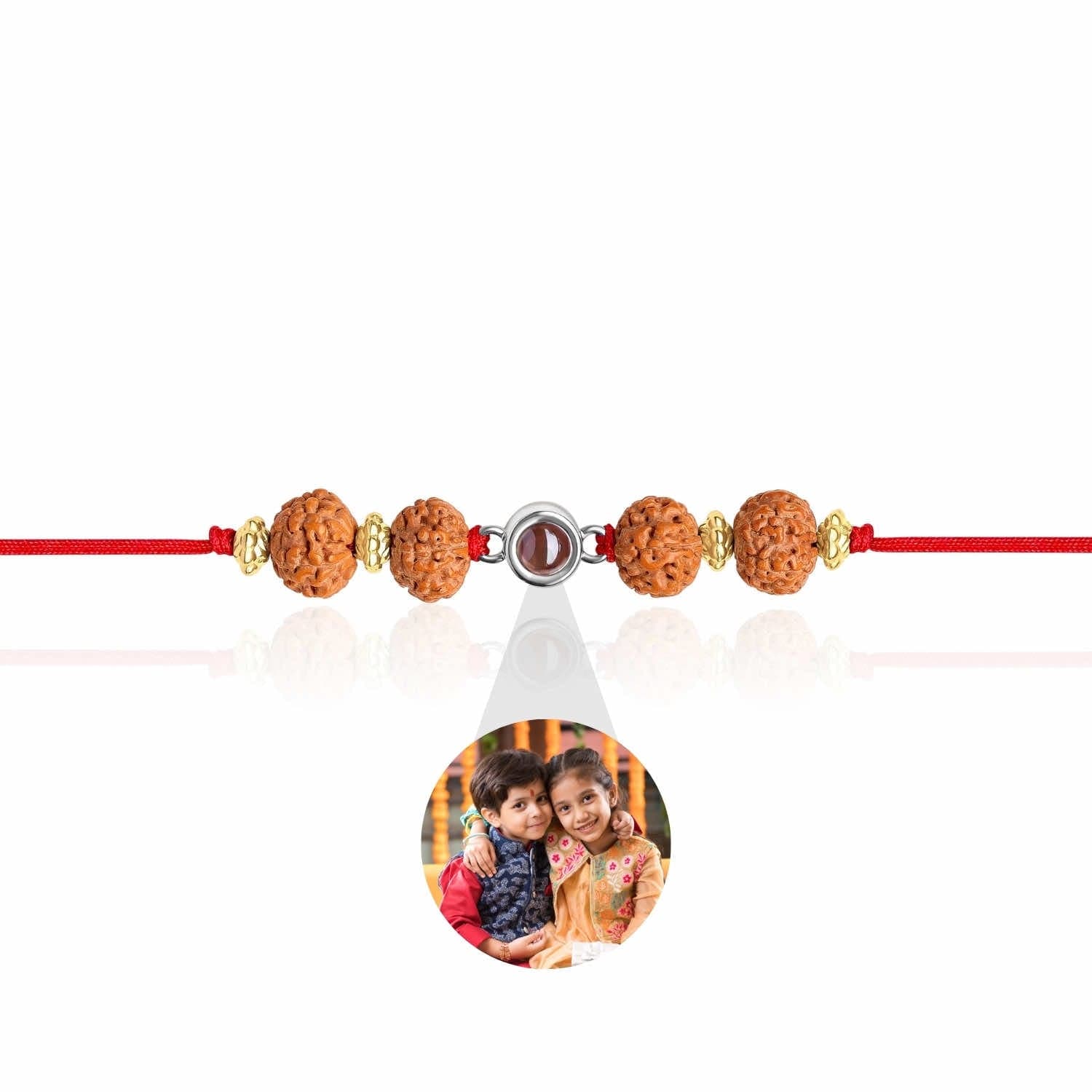 Rudraksh Photo Projection Bracelet