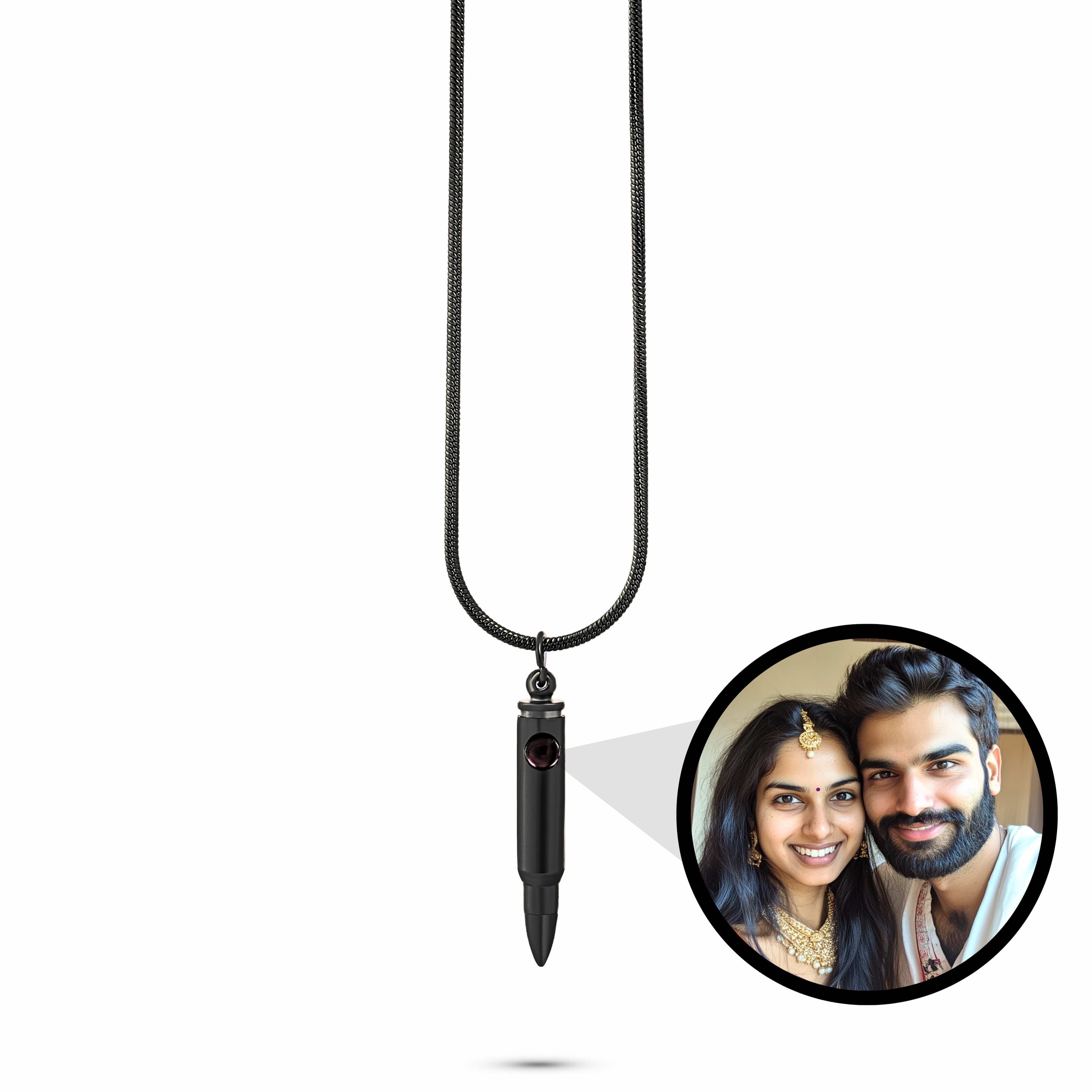 Love in a Bullet Men's PhotoJewels Necklace