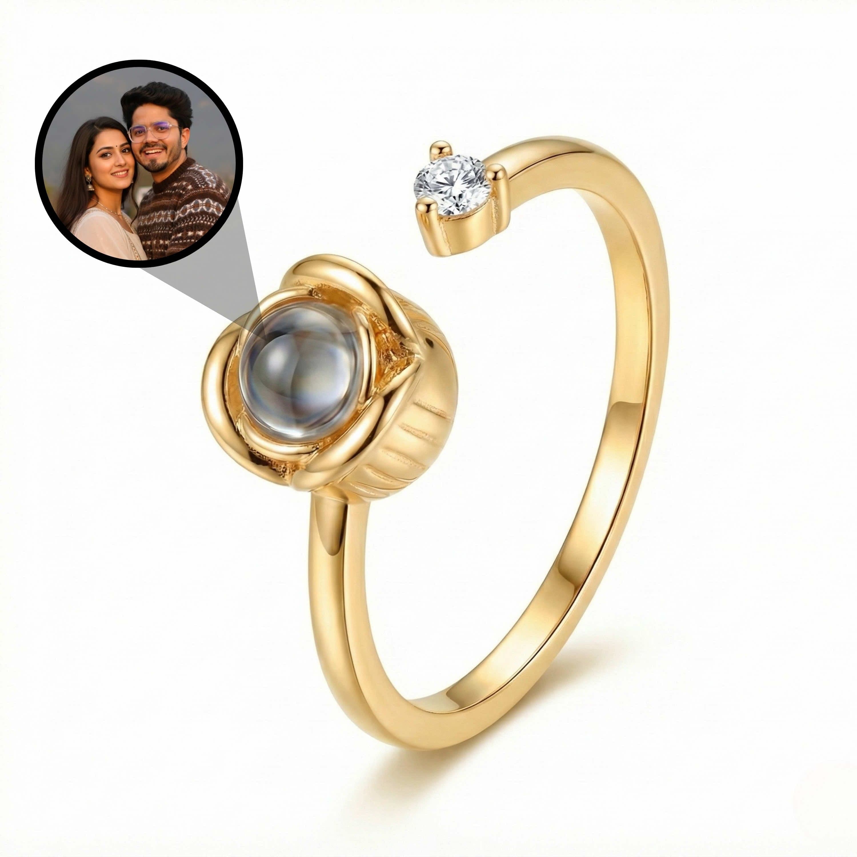 Rose PhotoJewels Ring Gold