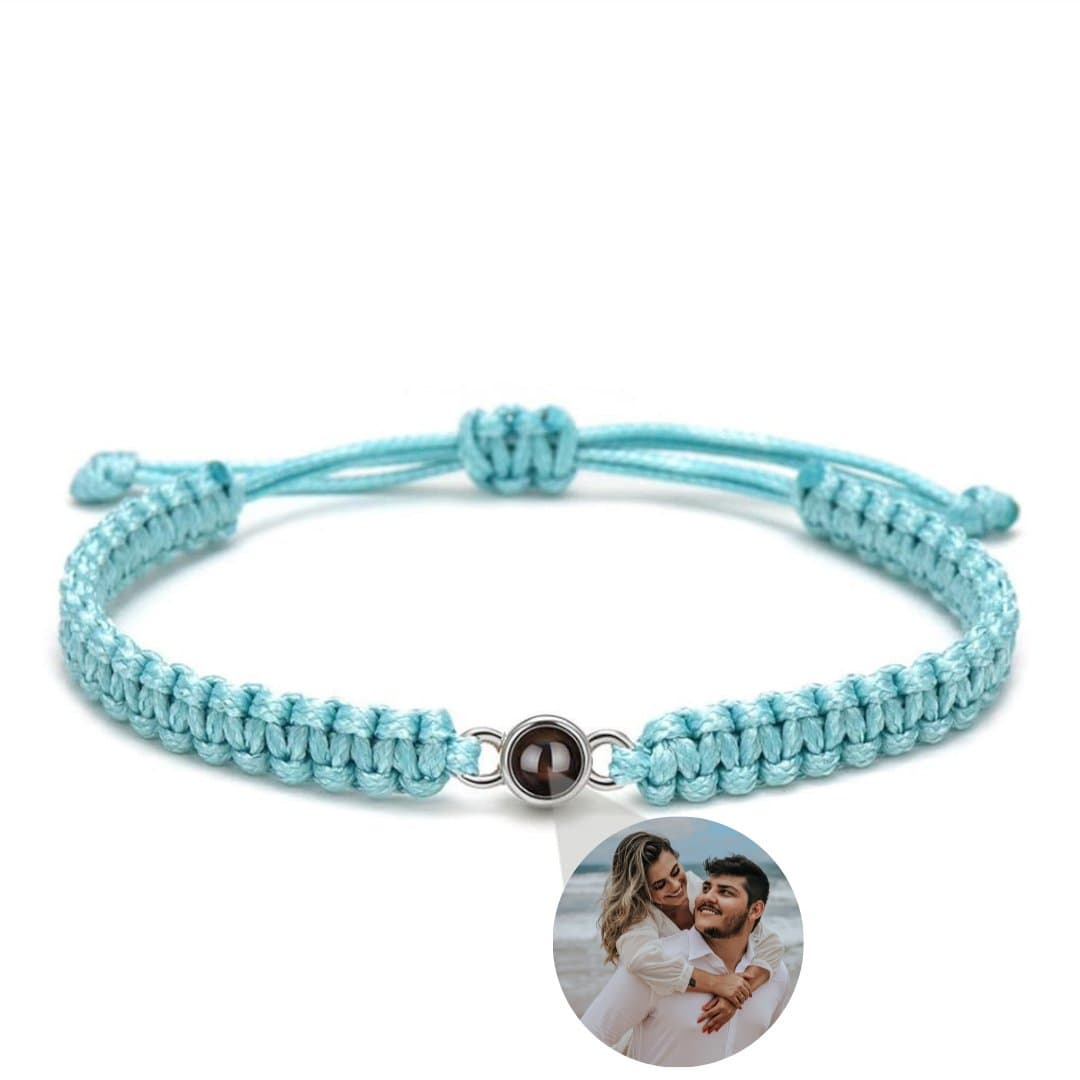 Braided PhotoJewels Bracelet Blue