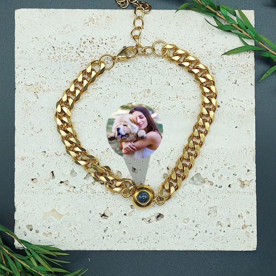 Men's Chain PhotoJewels Bracelet Gold